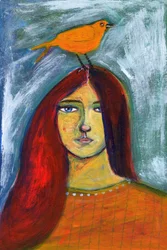 A Mulher e o Pássaro Laranja