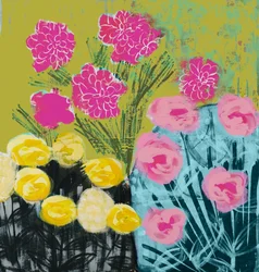 Flores abstractas vibrantes
