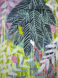 Folhas vibrantes da selva