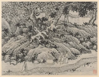 Doze vistas de Tiger Hill, Suchou: The Fools Spring, depois de 1490.