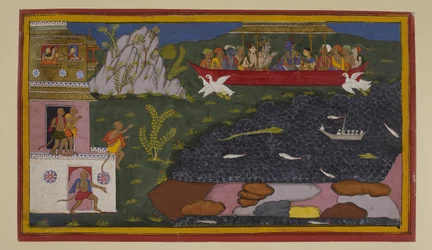 Rāma mostra a Sītā o seu passado; os macacos em Kiṣkindhā juntam-se à sua viagem de regresso a casa