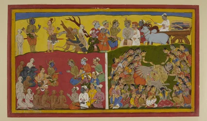 Vibhishana chora Ravana; Rama ordena os ritos fúnebres e a coroação de Vibhishana