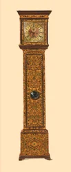 Relógio incrustado com marchetaria leve, 1905