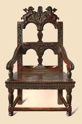 Cadeira Cacqueteuse de carvalho, 1904