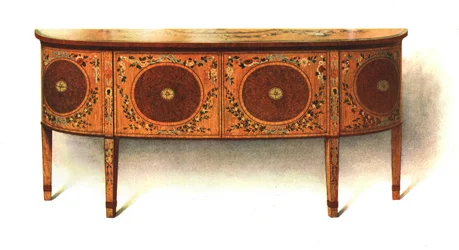 Aparador pintado-cômoda, 1908.