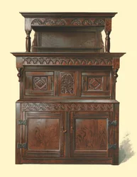 Tridarn, armário de carvalho, 1904