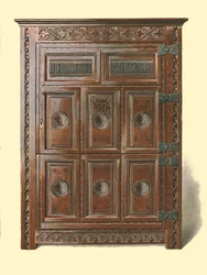 Armário em carvalho galês, 1904