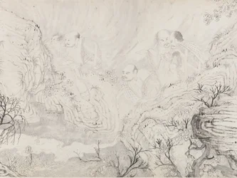 Os Dezesseis Luohans, datados de 1667.