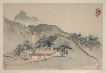 Paisagens, ca. 1690 (álbum de oito folhas; tinta e cor sobre papel)