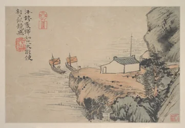 Paisagens, ca. 1690 (álbum de oito folhas; tinta e cor sobre papel)