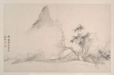 Paisagens à maneira dos mestres Song e Yuan
