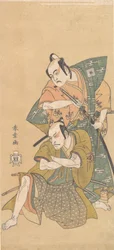 O ator Ichikawa Yaozo II como Samurai, ca. 1765.