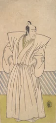 O Quinto Ichikawa Danjuro como um Samurai de Alto Rank, final do século XVIII.