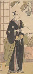 Tefi quinto Ichikawa Dan Juro membro Tejie f Mãe e filho Yuranosuke, 6º portão, 1783.