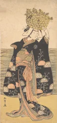 O Primeiro Nakamura Nakazo no Papel do Fantasma de Shiragiku, ca. 1778.