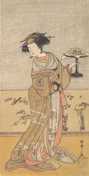 O Primeiro Nakamura Tomijuro no Papel de Shigenoi, 10º mês, 1777.