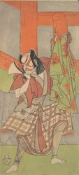 O Quarto Ichikawa Danjuro no Papel de Yahei-byoe Munekiyo, 12º mês, 1768.