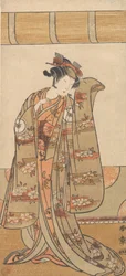 O Quarto Iwai Hanshiro como Mulher, 1773 ou 1774.