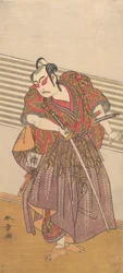 O Segundo Ichikawa Yaozo como Samurai, provavelmente 1773.