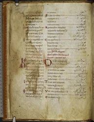 Harley MS 5786 f.2v Psalter trilingue. Rahlfs 174, c.1130-54 (vellum)