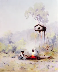 Fogueira (óleo sobre tela)