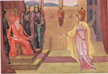 Irmingard e seu pai. Meu pai falou, "isto, ou o claustro e o véu".