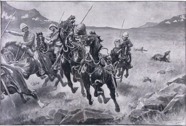 Correndo a manopla: uma patrulha de lancer sob fogo cruzado (litho)