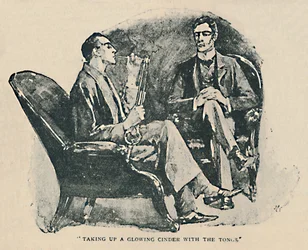 Pegando uma cinza brilhante com as pinças, 1892