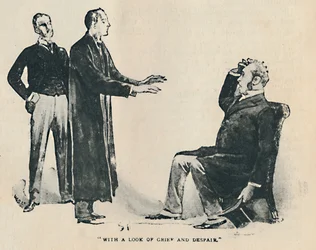 Com um olhar de tristeza e desespero, 1892