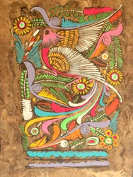 O olho da ave do paraíso.