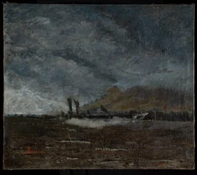 Locomotiva (óleo sobre tela)