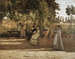 Um depois do meio-dia (a pérgula) (óleo sobre tela