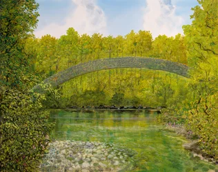 Ponte sobre a lagoa