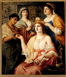 A casa de banho de uma senhora romana