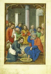 Cristo lavando os pés de Pedro, 1520 "s