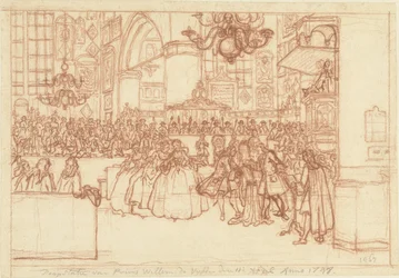 Batismo do príncipe William V, 1748 Batismo do Príncipe Willem de Vyfde 11 de abril de 1748 (título no objeto)