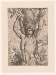 São Sebastião amarrado a uma árvore