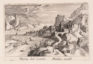 Vale do rio Alpine, de Topographia Variarum Regionum