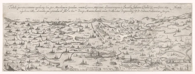 Mapa do ducado de Gulik, 1614