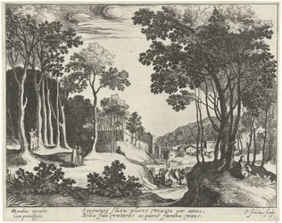 Paisagem com Cristo e a cura da mulher a sangrar
Paisagens com cenas da vida de Cristo (título da série)