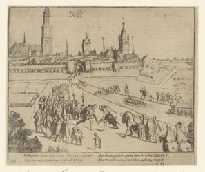 Truchsess é recebido em Delft, 1584