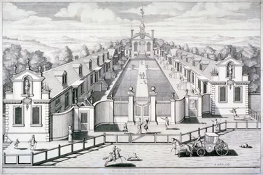 Trinity Almshouses, Mile End Road, Stepney, Londres, 1696.