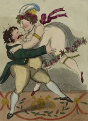 A Nova Valsa Alemã, c.1818 (gravura à mão)