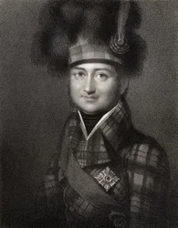 James Duff, 4º Conde de Fife, gravado por W. Holl, de &39;National Portrait, volume II&39;, publicado c.1835