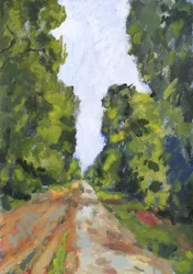 Avenue no 1, 2023 (acrílico sobre papel)