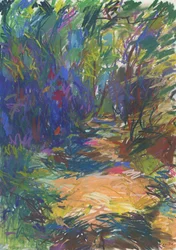 Caminho do bosque n.º 24, 2024 (pastel sobre papel)