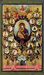 Apoteose da Virgem de Vladimir, 1668.