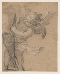 Anjo na perna de São Roco