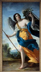 La vertu Pintura de Simon Vouet (1590-1649) Sol do século XVII. 2,1x1,13 m
