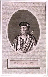 Henrique VII (1472-1509) gravado pelo artista, a partir de uma 